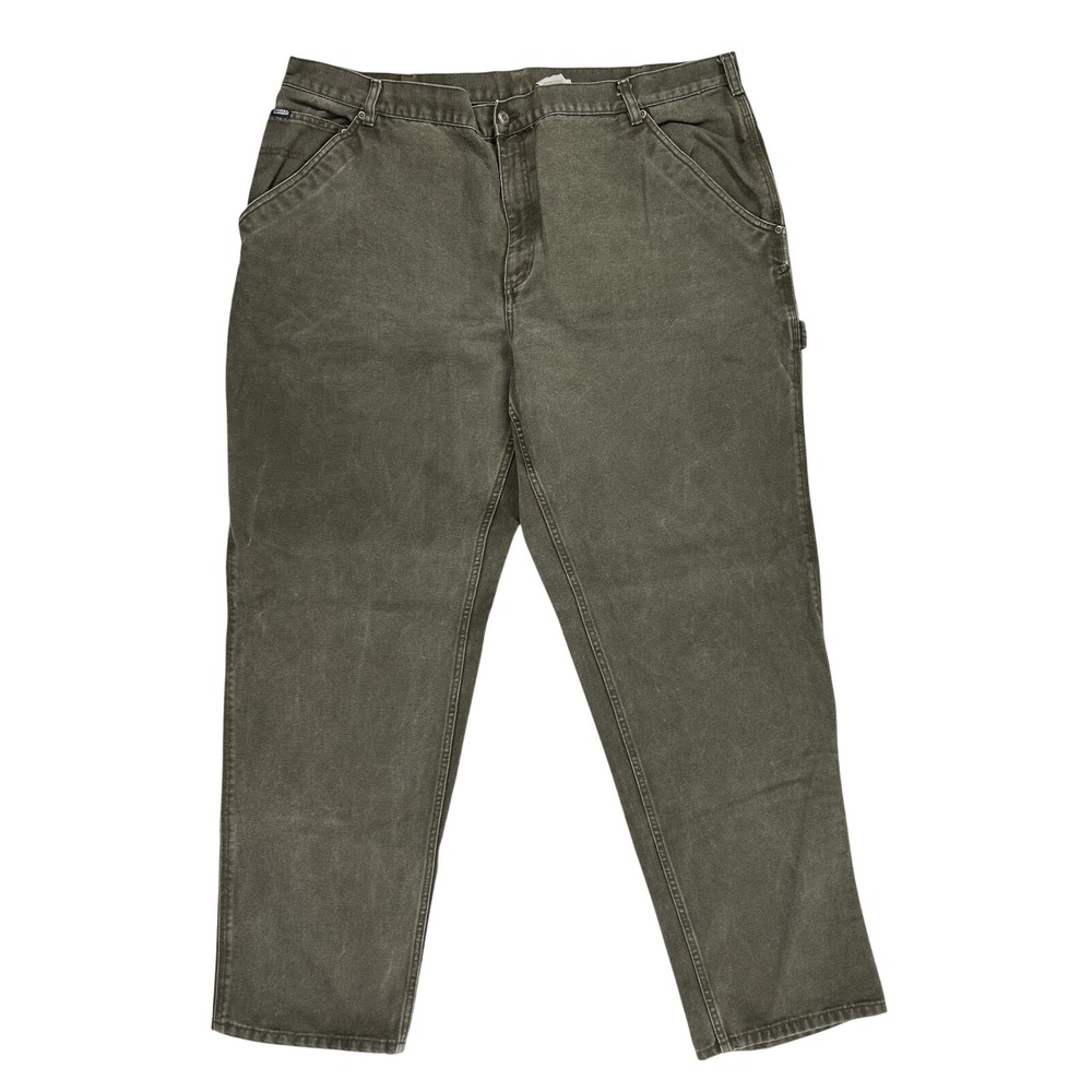 Sorel Mens Carpenter Pants 44x34 Olive Green Cotton Canvas Utility Workwear F04